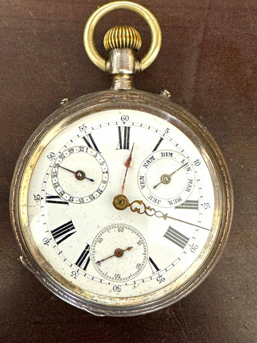Antike taschenuhr silber - taschenuhr,