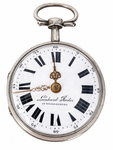 Antike silber taschenuhr - antike,