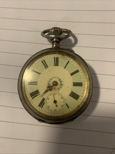Vintage taschenuhr silber und - silber,