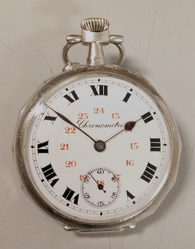 Taschenuhr aus 800er silber - taschenuhr,