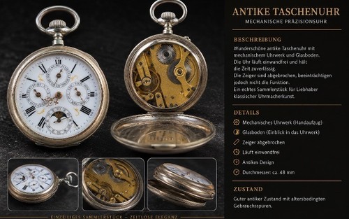 Taschenuhr antik brevet - taschenuhr, 1800