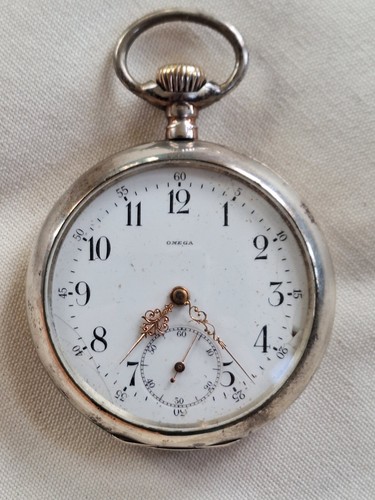 Taschenuhr omega silber - taschenuhr,