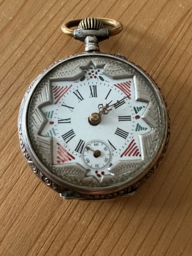 Antike taschenuhr 800er silber - taschenuhr,