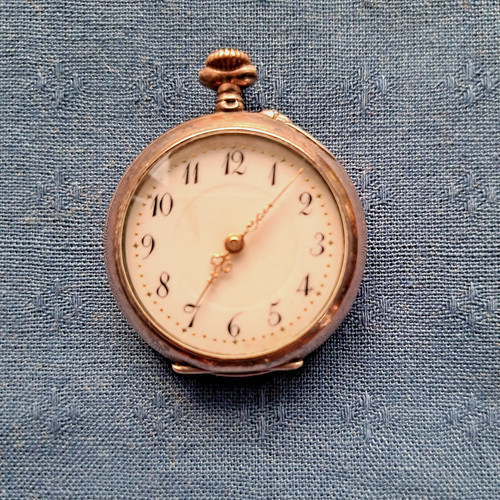 Antike taschenuhr echt silber - echt,