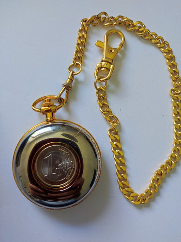 Die goldene euro - euro, taschenuhr