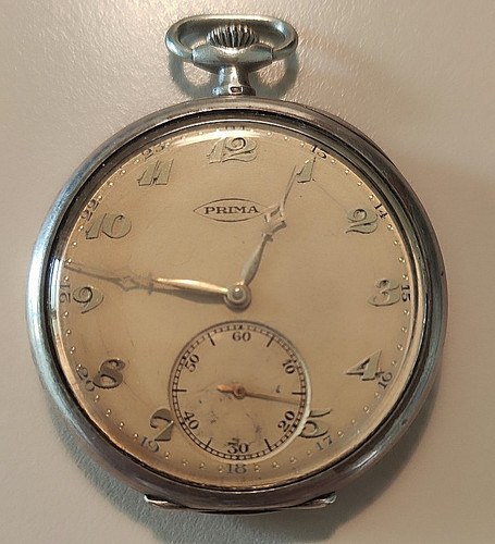 Taschenuhr prima aus 800er - taschenuhr,
