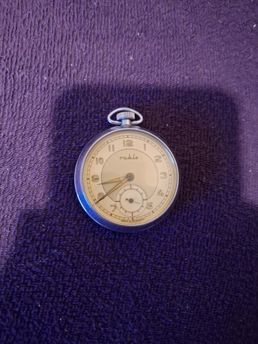 Taschenuhr silber defekt ruhla - defekt,