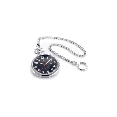 Mts taschenuhr edelstahl mit - ,