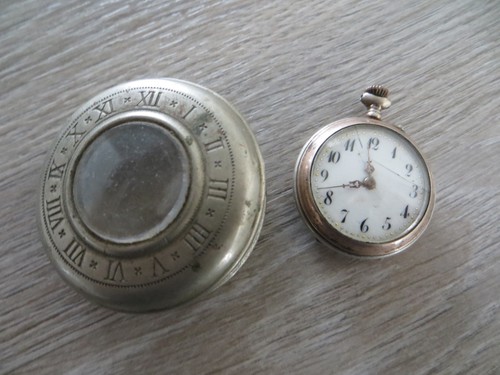 Antike damen silbertaschenuhr - antike,