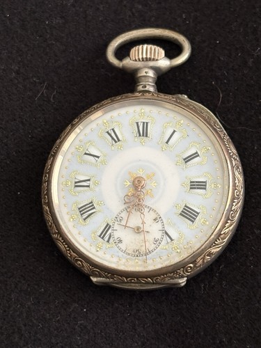 Antike taschenuhr silber - antike,