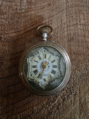 Bauern taschenuhr 800er - -,