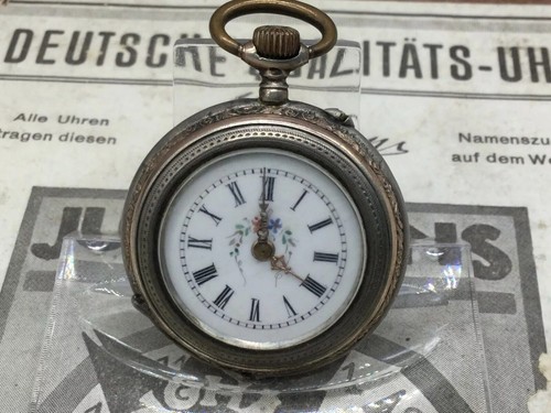 Damentaschenuhr 800er silber - damentaschenuhr,,