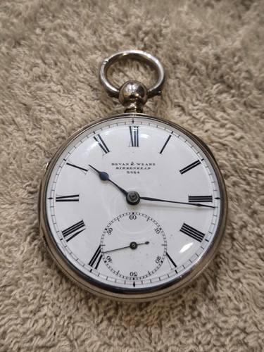 Antike silber taschenuhr - silber,