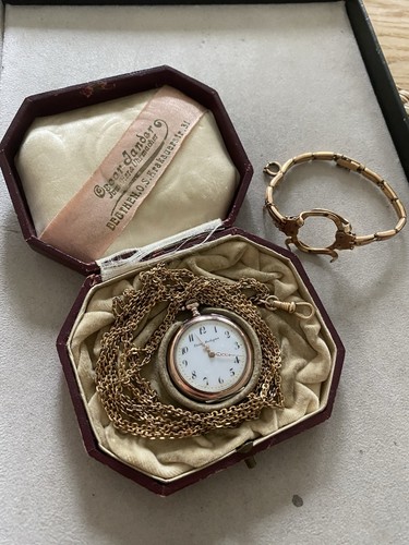 Antike damen taschenuhr - damen,