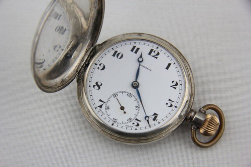 Antike 925 silber taschenuhr - antike,
