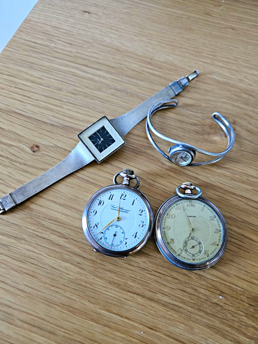Uhren taschenuhr silber - 4,