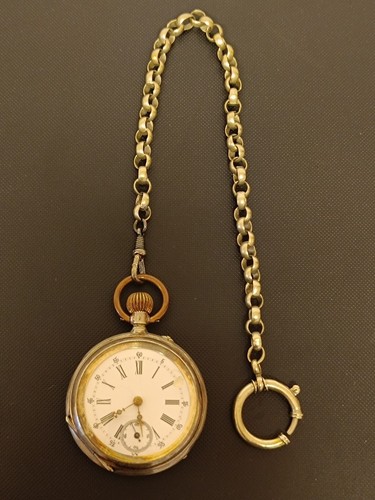 Herren taschenuhr 800 silber - taschenuhr,
