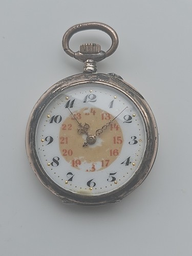 Antike 800 silber taschenuhr - antike,